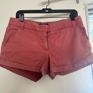 J Crew Chino shorts Nantucket red size 8